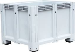 Крупногабаритный пластиковый контейнер сплошной на ножках Big Box, 1200x1000x850 мм, серый [D-Box 1210 S (850) серый]