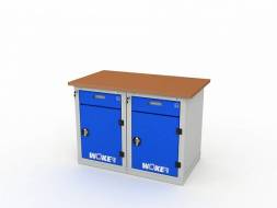 Верстак ДВК с 2 тумбами WOKER PRO 2202.1200