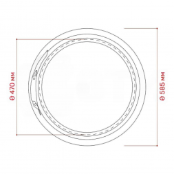 Бочка пластиковая с крышкой и металлическим обручем Open Top, 227 л, синий [БП227.02/04]