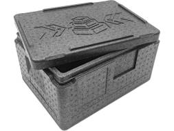 Термобокс пенополипропиленовый с крышкой STP Normal, 400х300х220 мм, 14 л, 40 кг/м3