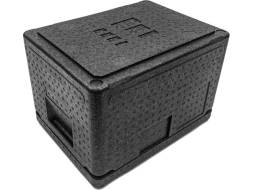 Термобокс пенополипропиленовый с крышкой STP PRO, 400х300х270 мм, 18 л, 55 кг/м3