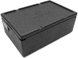 Термобокс пенополипропиленовый с крышкой STP PRO, 600х400х240 мм, 32 л, 55 кг/м3