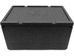 Термобокс пенополипропиленовый с крышкой STP PRO, 600х400х320 мм, 46 л, 55 кг/м3