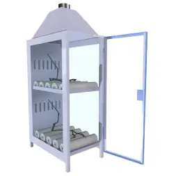 Шкаф для аккумуляторов ШМА-06 390x670x1350 мм Синий