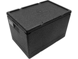 Термобокс пенополипропиленовый с крышкой STP PRO, 600х400х400 мм, 60 л, 55 кг/м3