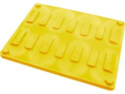 Крышка для крупногабаритного контейнера BoxPallet, 1225х825х80 мм, желтый [800 CRM]