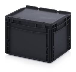 Евроконтейнер пластиковый ESD ED 43/27 HG, 40x30x28,5 см