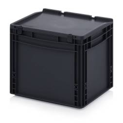 Евроконтейнер пластиковый ESD ED 43/32 HG, 40x30x33,5 см