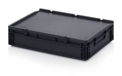 Евроконтейнер пластиковый ESD ED 64/12 HG, 60x40x13,5 см