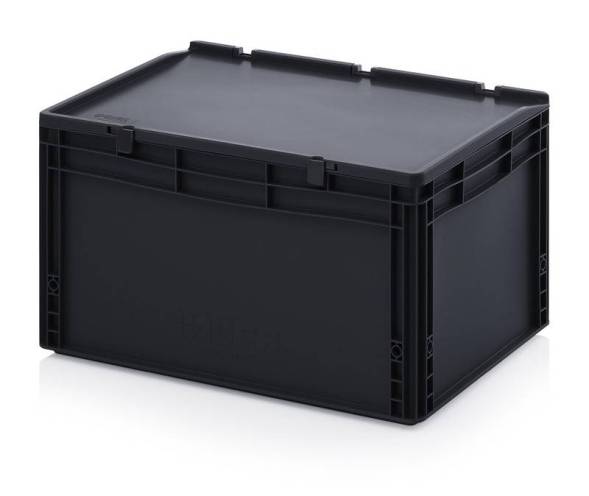 Евроконтейнер пластиковый ESD ED 64/32 HG, 60x40x33,5 см