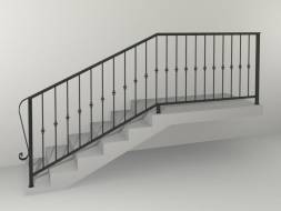Кованые металлические перила МП3, 1 пог. м.