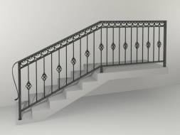 Кованые металлические перила МП4, 1 пог. м.