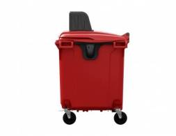 Контейнер пластиковый для мусора (ТБО/ТКО) перфорированный, 1100 л