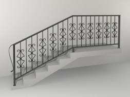 Кованые металлические перила МП6, 1 пог. м.