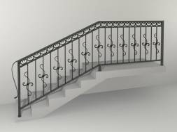 Кованые металлические перила МП8, 1 пог. м.