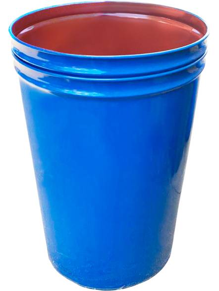 Бочка металлическая коническая с внутренним покрытием RDL, 217 л, синий [БСЗ 217о]