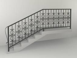 Кованые металлические перила МП11, 1 пог. м.
