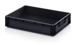 Евроконтейнер пластиковый ESD EG 64/12 HG, 60x40x12 см