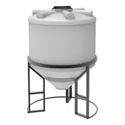 Емкость ФМ 1000 л под плотность до 1,5 г/см3 белая в обрешетке