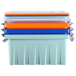 Контейнер с крышкой и клипсами Rox Box Original, 16 л, 415x300x190 мм, оранжевый