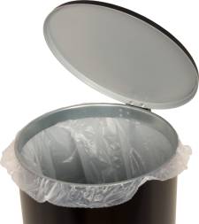 Урна мусорная с педалью, 10 литров, черный