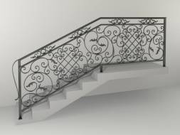 Кованые металлические перила МП22, 1 пог. м.