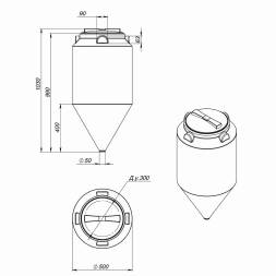 Емкость ФМ 120л белая