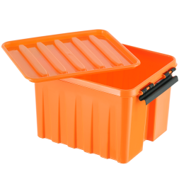 Контейнер с крышкой и клипсами Rox Box Original, 3,5 л, 210x170x135 мм, оранжевый