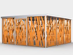 Контейнерная площадка КП18, 4680x2300x2500 мм