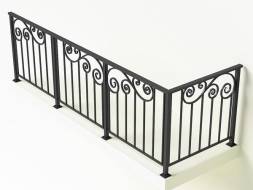 Металлическое балконное ограждение БО-7, 1 пог. м.
