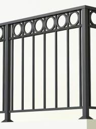 Металлическое балконное ограждение БО-10, 1 пог. м.