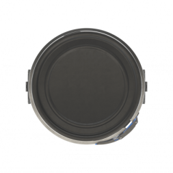 Бочка пластиковая с крышкой, металлическим обручем и ручками, 65 л, синий [БП65.02/15]