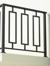 Металлическое балконное ограждение БО-11, 1 пог. м.