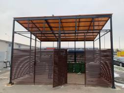 Высокая контейнерная площадка КП26, 6000x3000x4000 мм