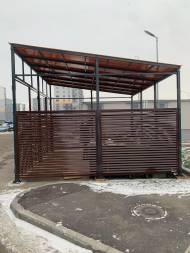 Высокая контейнерная площадка КП26, 6000x3000x4000 мм