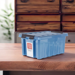Контейнер с крышкой и клипсами Rox Box Original, 8 л, 335x220x155 мм, синий
