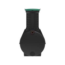 Автономная канализация Rostok Ground 8 с горловиной 1000 мм и принудительным отведением, 3500 л, черный [504.3000.899.001]