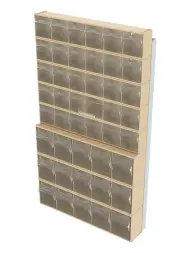 Стойка бежевая настенная Стелла-техник 402-00-05-03-B